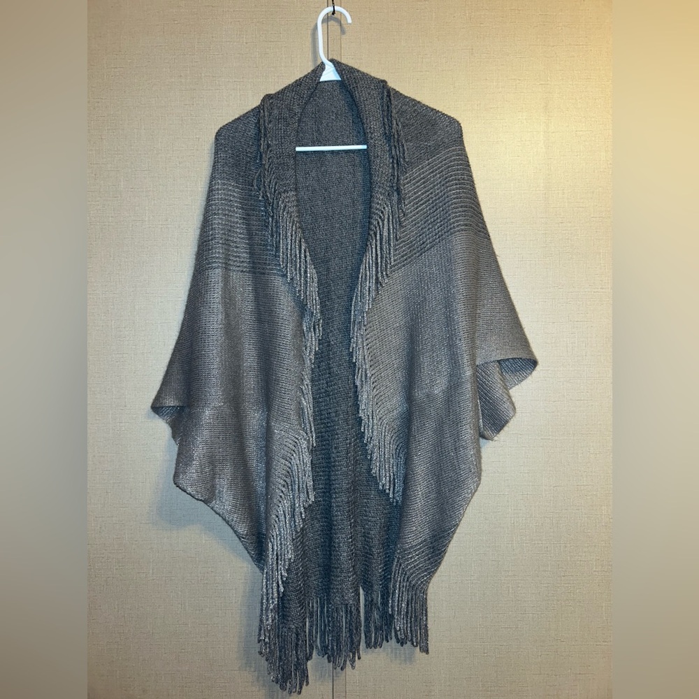 Frayed Shawl Wrap One Size